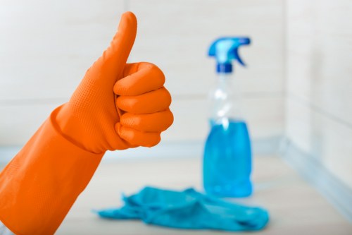 Spot cleaning a rug stain with gentle products