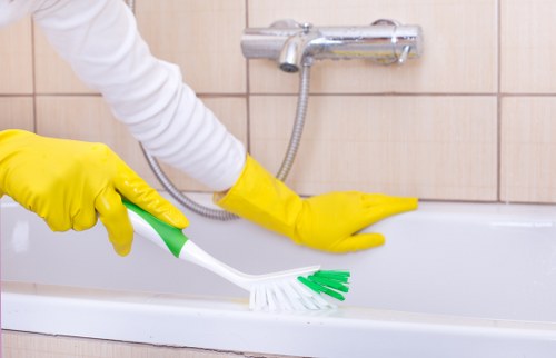 Commercial cleaning tools and supplies for workplace sanitation