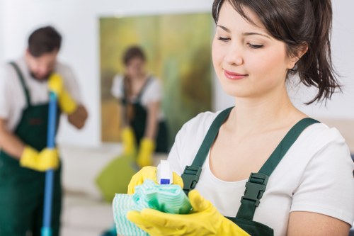 Professional office cleaning for floors, restrooms, and meeting rooms