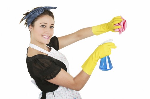 Deep cleaning supplies ready for a one off cleaning service